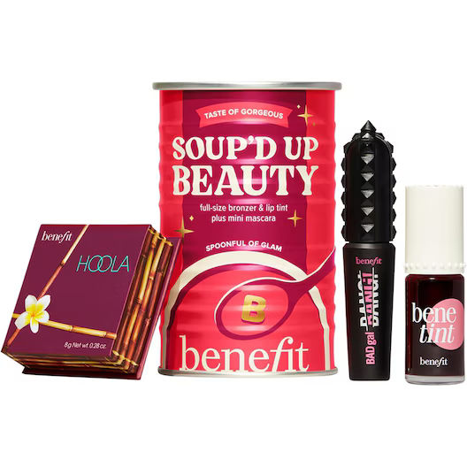 Benefit Geschenksets Soup'd Up Beauty - Mascara, bronzer, lip- en wangkleuren kerstset Make-up sets Dames