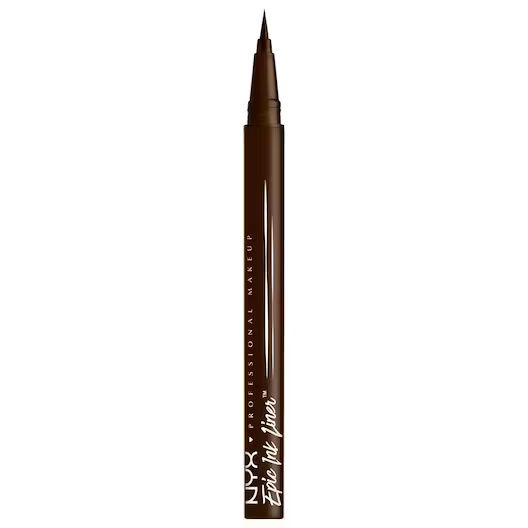 NYX Professional Makeup Epic Ink Liner - Waterproof Eyeliner - Intense Kleur - Flexibele Punt - Blijft Tot Wel 24 Uur Zitten - Sterk Gepigmenteerd - Vlekkenvrij - Met Vegan Formule - Bruin - Dark Chocolate - 1 ml