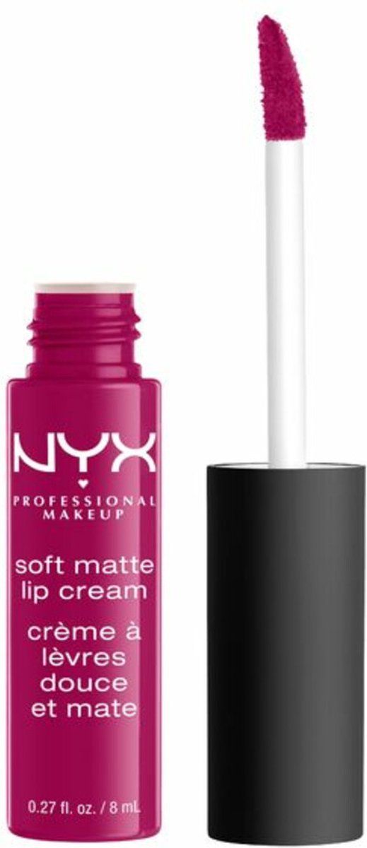 Nyx Professional Makeup Soft Matte Lip Cream - Madrid - Matte lippenstift, lippenbalsemtextuur - Paars