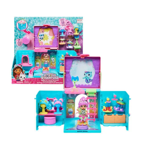 Gabby's Dollhouse Gabby's Poppenhuis Gabby's Verkleedkamer met accessories en Gabby-figuur