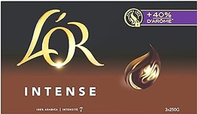 L'Or Intensieve gemalen koffie, 3 x 250 g