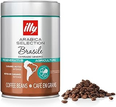 illy Arabica Selection Brazil Cerrado Mineiro 100% geregenereerde koffiebonen - 1 blik van 250 g