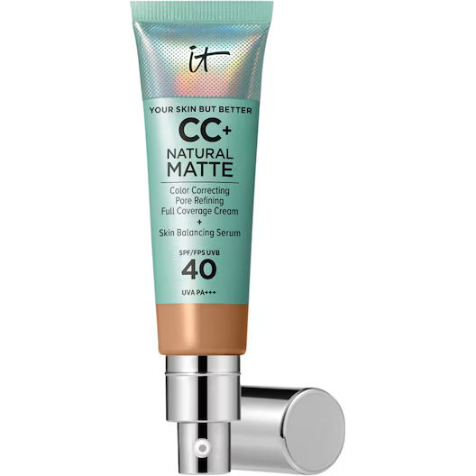 It Cosmetics Your Skin But Better CC+ Natural Matte SPF40 Foundation - Matte & Stralende Finish - Tan - 32ml