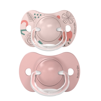 Suavinex A Walk In The Park Reversible Duo Nude 6-18m 2 stuks Silicone Fopspenen SXSAP2083133