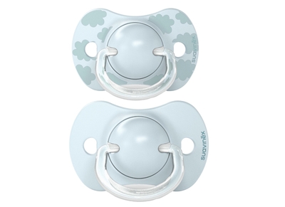 Suavinex Dreams Reversible Duo Blue 0-6m 2 stuks Silicone Fopspenen SXSDP1083171