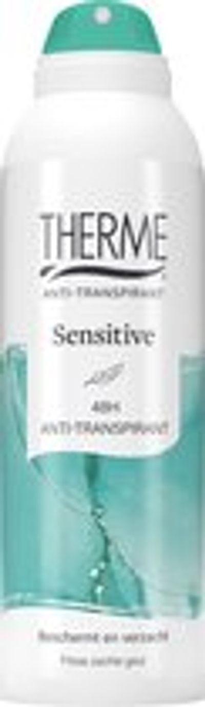 6x Therme Sensitive 48h Anti-Transpirant Spray Can 125ml