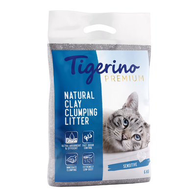 Tigerino Sensitive Premium Kattenbakvulling Sensitive Zonder Parfum - 6 liter