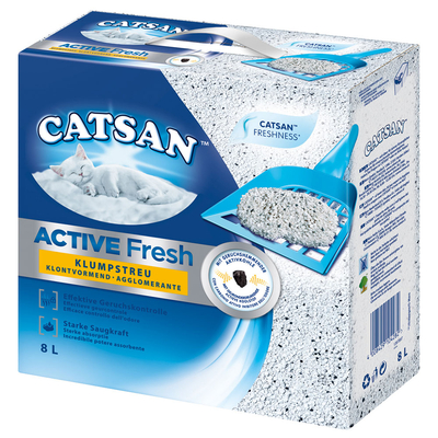3x 8L Active Fresh Catsan Kattenbakvulling Klontvormend