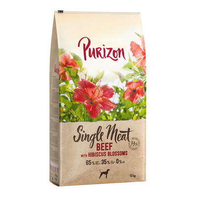 Purizon rundvlees met hibiscusbloemen - 2 x 12 kg - hondenbrokken