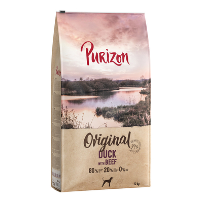 2x12kg Purizon Eend met Rund Adult Honden Droogvoer - hondenbrokken