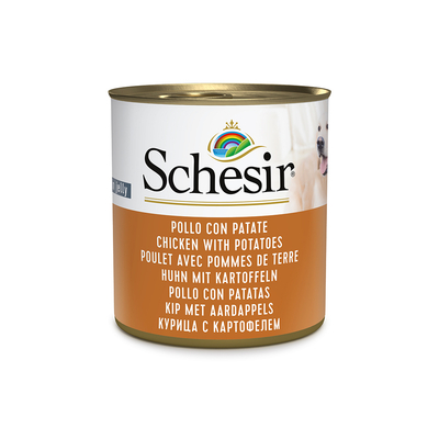 Schesir Kip met Aardappelen 6x 285g - natvoer honden