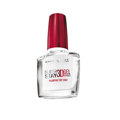 Maybelline New York Superstay 3D Gel Effect Plumping top coat - Transparant