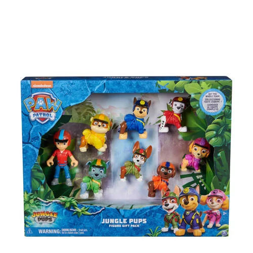 Paw Patrol Jungle Pups cadeauset met 8 speelfiguren