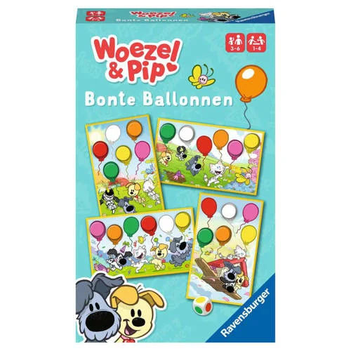 Ravensburger Woezel & Pip bonte ballonnen - Pocketspel