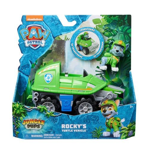 Paw Patrol Jungle Pups Rocky's Schildpad voertuig