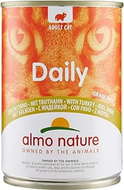 almo nature Daily Grain Free met kalkoen, 24 x 400 gr - natvoer katten