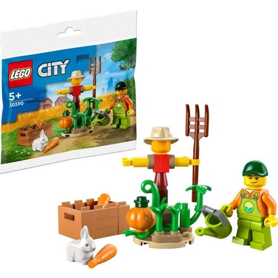 LEGO City Boer met vogelverschrikker, konijn en pompoen - 30590 - polybag