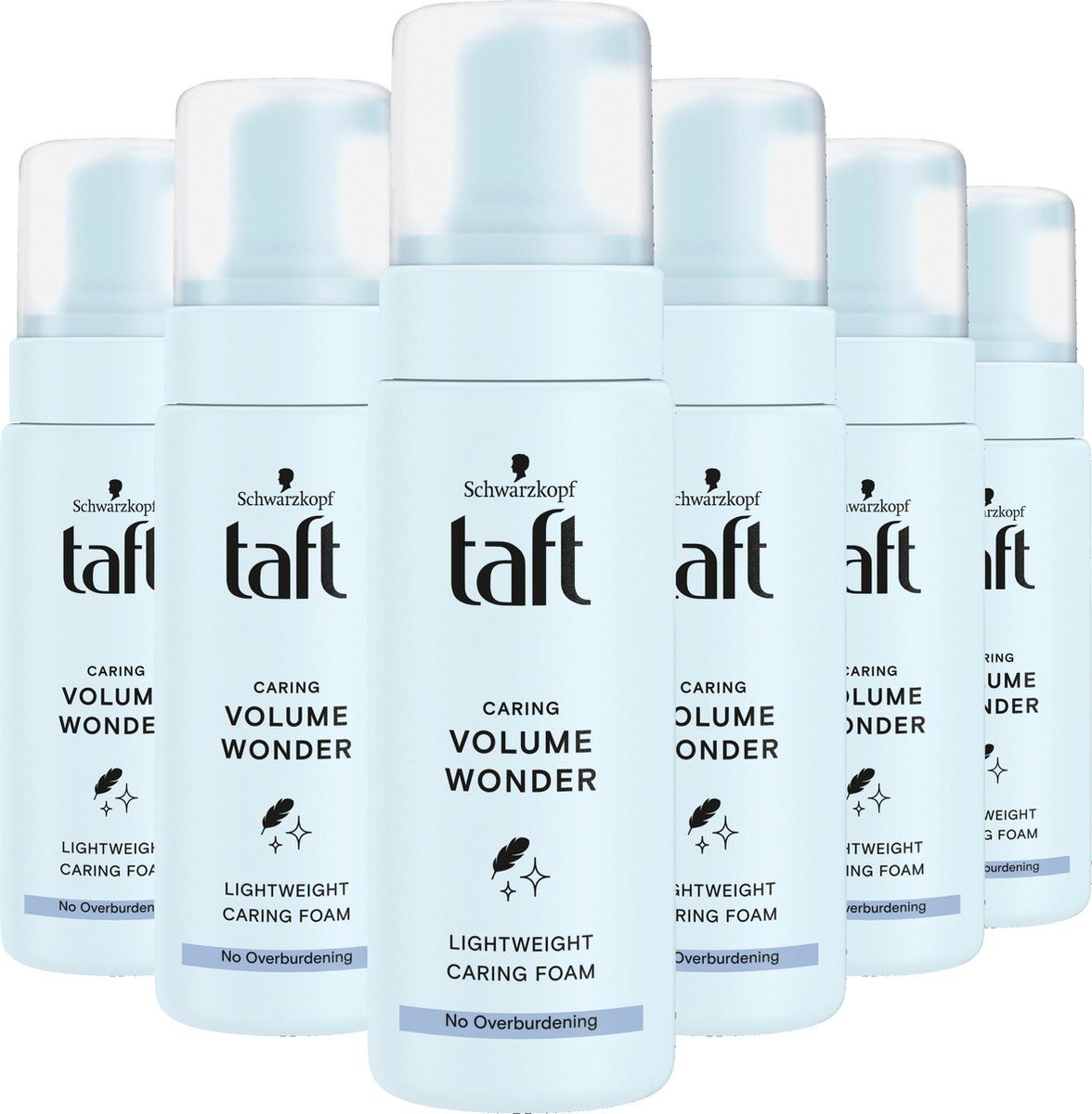 Taft Caring Volume Wonder Mousse 6x 150ml - Grootverpakking