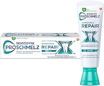 Sensodyne ProSchmelz Repair Tandpasta, met fluoride, herstelt door zuren verzwakt tandglazuur, 1 x 75 ml