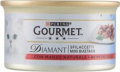 Purina Gourmet met rundvlees voor katten, 85 g - natvoer katten