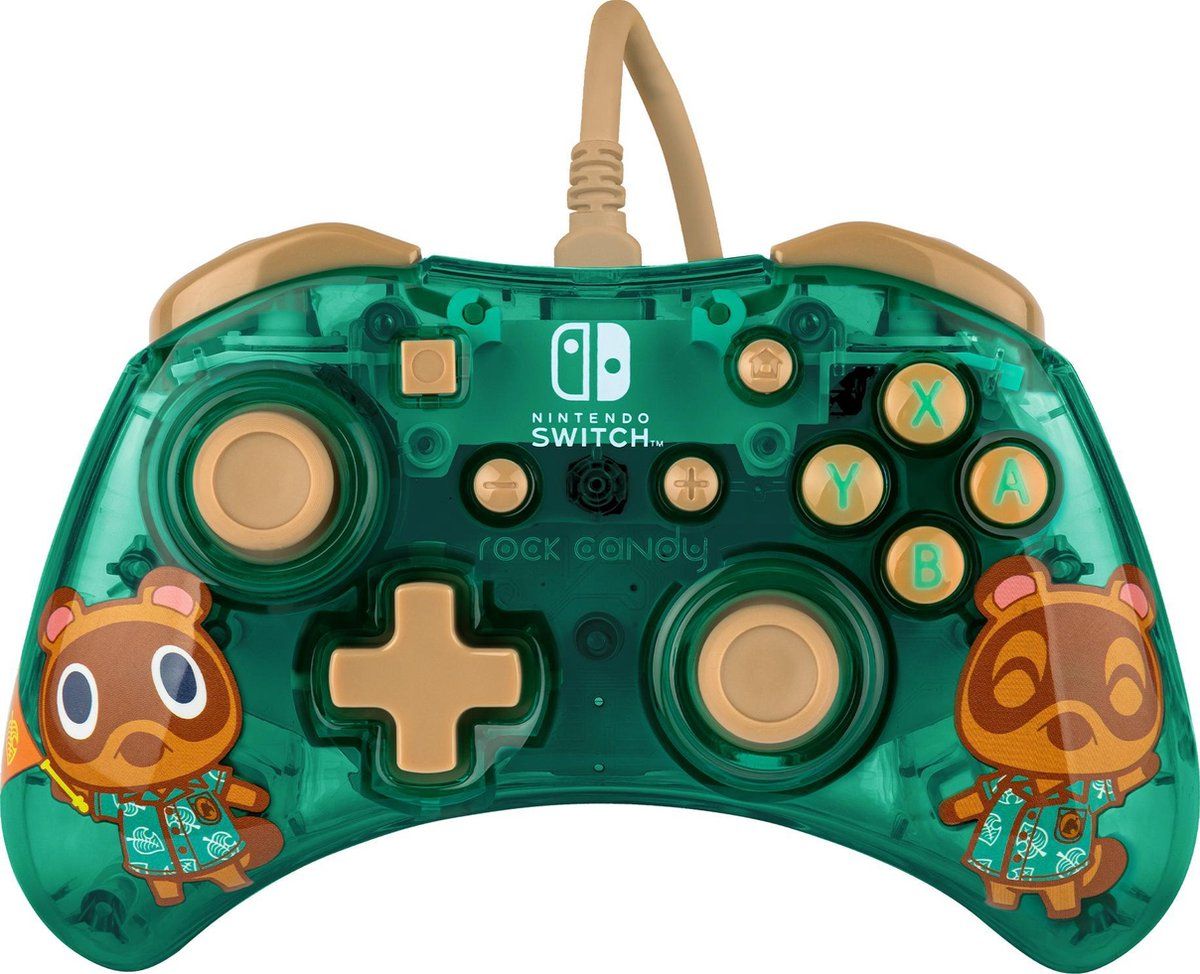 Rock Candy Wired Controller - Animal Crossing (Nintendo Switch/Switch OLED)