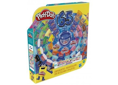Play-Doh Vier Feest 65 Pack - Klei Speelset