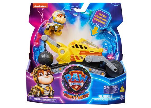 Paw Patrol The Mighty Movie Bulldozer met Rubble met licht en geluid