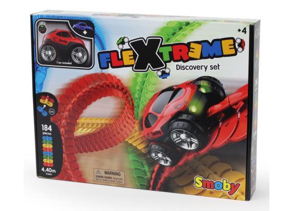 FleXtreme - Discovery set - Racebaan - 184 track - flexibel circuit - 4.4 meter - vanaf 4 jaar