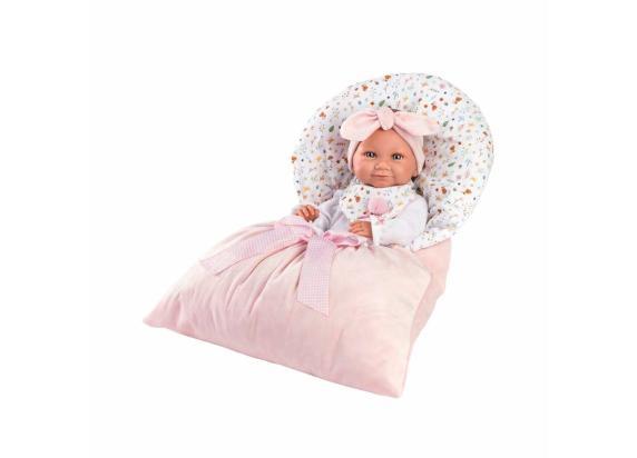 Llorens Llorens full body babypop meisje Tina met slaapzak 40cm