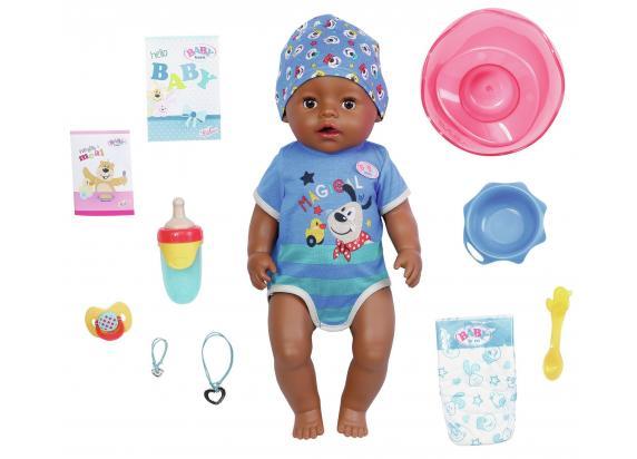 Zapf Creation - BABY born BABY born Magic Eyes Jongen met bruine ogen 43cm