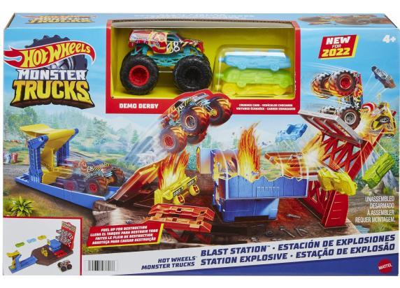 Hot Wheels Monster Trucks Blast Station - Racebaan