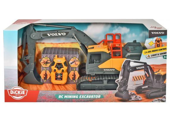 Dickie Toys RC Volvo Graafmachine - Vanaf 3 jaar - Licht en geluid -  Bestuurbaar