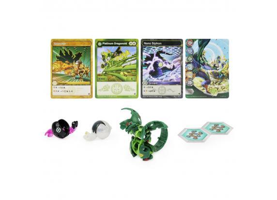 Bakugan Bakugan Evolutions Platinum Die-Cast Power Up 3-pa - Scorcher/siphon