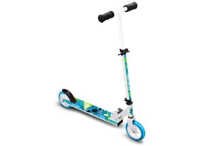 Disney Stitch 2-wiel Kinderstep - Opvouwbaar - Voetrem - Wit/blauw
