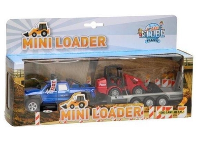 Kids Globe Terreinwagen met Aanhanger en Shovel, 30cm