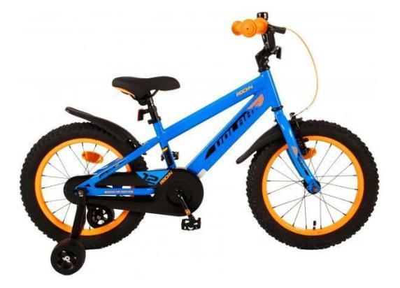 Volare Bicycles Rocky 16" blauwe fiets met zijwieltjes