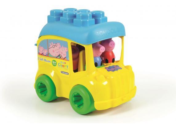 Clementoni - Peppa Pig Clemmy Peppa Pig Bus met bouwblokken