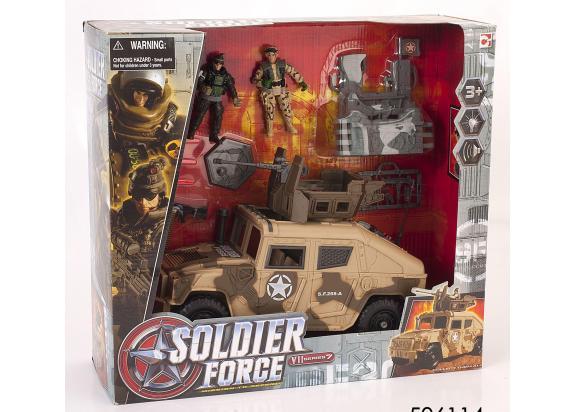 Soldier Force humvee met soldaten