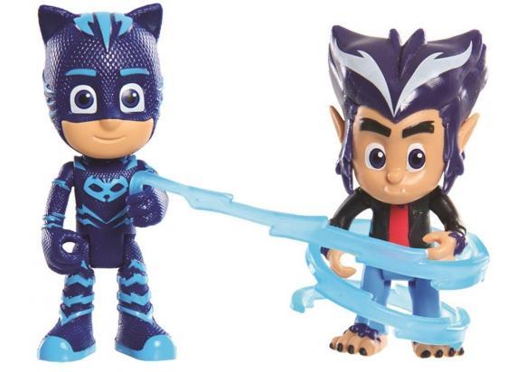 Giochi Preziosi - Pyjamahelden PJ Masks Set 2 beweegbare figuren 7,5cm met accessoires - Owlet & RIP