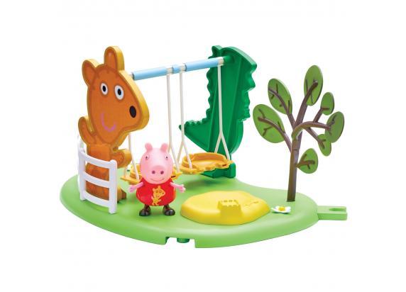 Giochi Preziosi - Peppa Pig Peppa's Outdoor Fun speeltuin met figuur - Fun Slide - Glijbaan