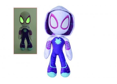 Disney - Spiderman - Ghost Spider Glow in the Dark Eyes - 25cm -  Alle leeftijden - Knuffel