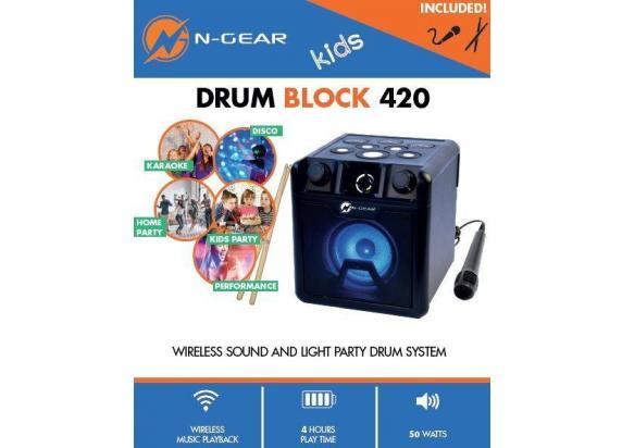 N-Gear N-Gear Drum Block 420 Bluetooth Zwart