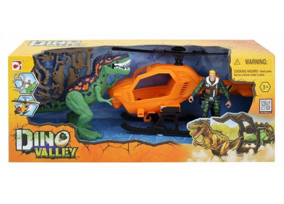 - Dino Valley Dino Valley 542400 Tracker voertuig met figuur en dino