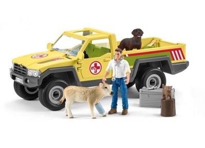 schleich FARM WORLD Speelfigurenset - Dierenartsbezoek op de Boerderij - Kinderspeelgoed voor Jongens en Meisjes - 3 tot 8 jaar - 12 Onderdelen - 42503