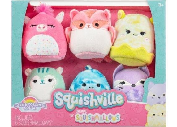 - Squishville Squishville Squishmallow 6-Pack Squad 5cm figuren - Black & White Squad