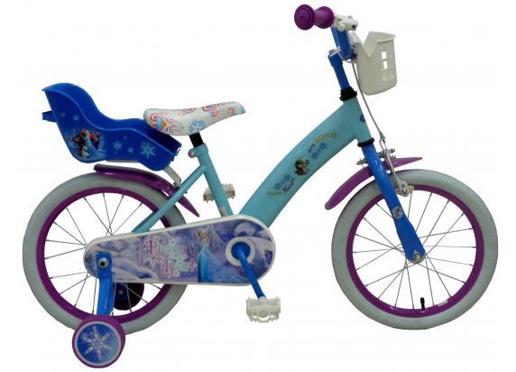 Volare Bicycles - Frozen Frozen 16" meisjesfiets met poppenzitje