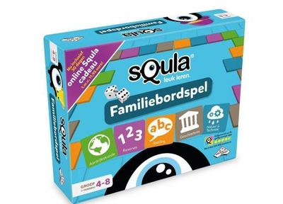 sQula Familiebordspel - Speel en leer met het hele gezin - Voor 2 tot 4 spelers vanaf 7 jaar