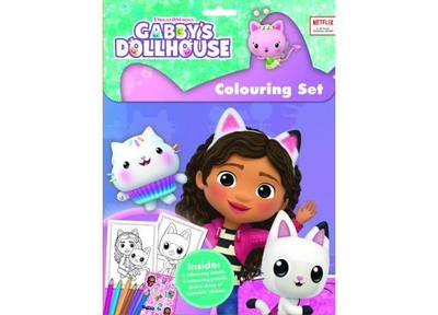 Gabby's Poppenhuis kleurset Colouring Set Gabby's Dollhouse - tekenen en kleuren