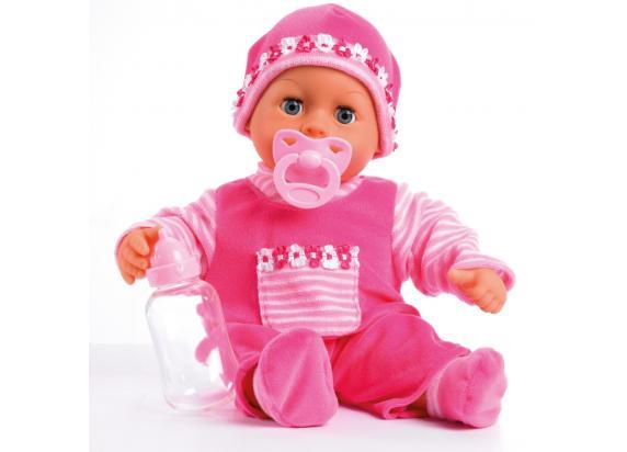 Bayer Design - Babypop First Words Baby 38 cm in roze