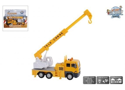 Kids Globe Hijskraan Die-cast met Licht en Geluid, 15cm